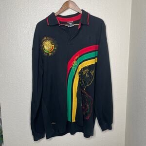 Bare Fox Denim Rasa Lion Mens Long Sleeve Sweater Size XL